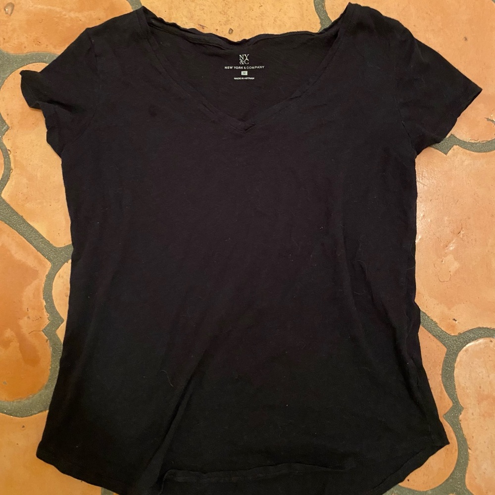 Black V-neck
